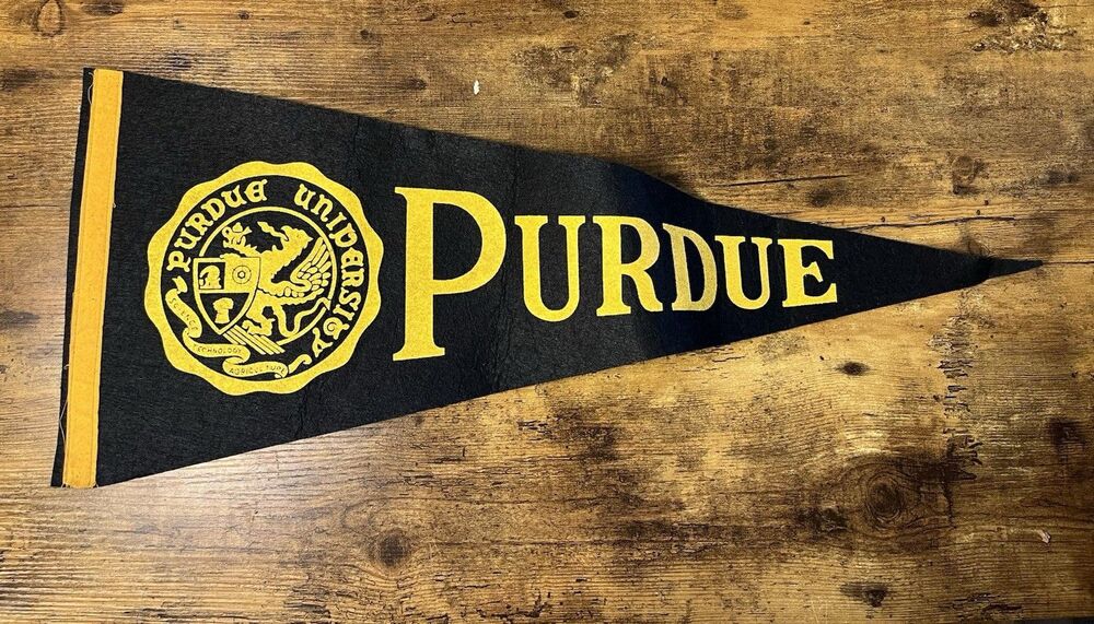 Vintage Purdue Boilermakers Pennant Flag